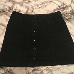 Black Corduroy Skirt